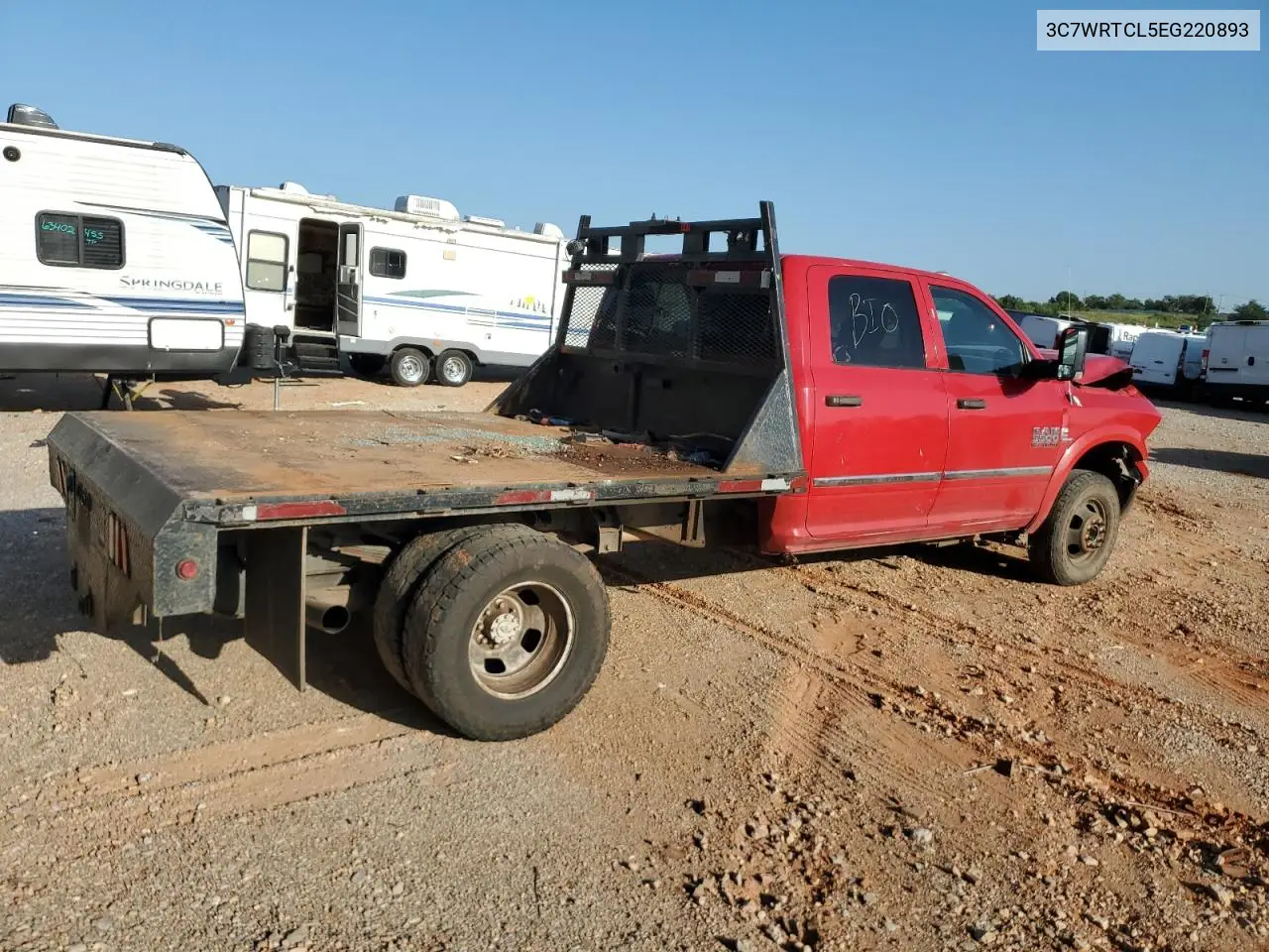 2014 Ram 3500 VIN: 3C7WRTCL5EG220893 Lot: 65410515