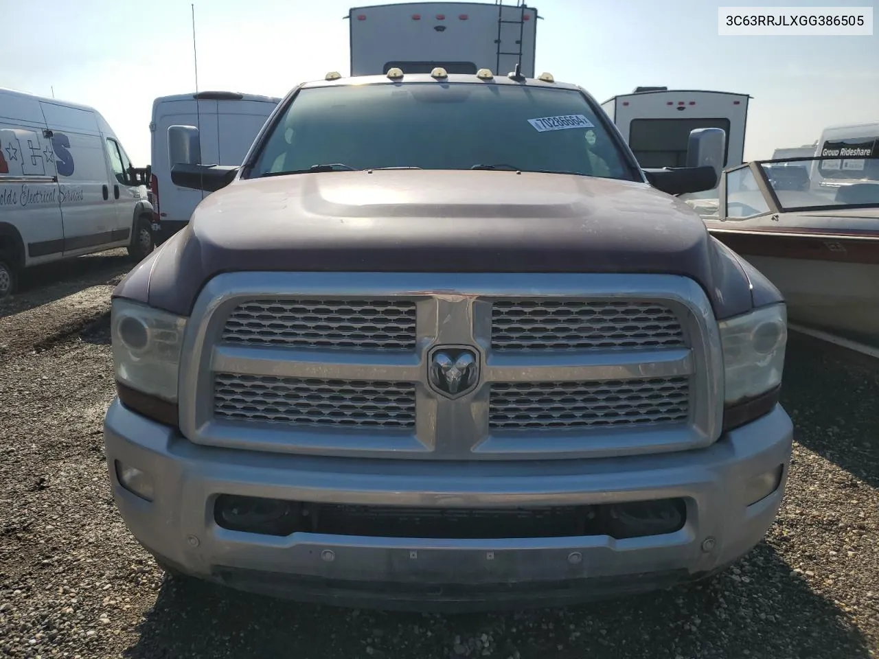 2016 Ram 3500 Laramie VIN: 3C63RRJLXGG386505 Lot: 70286664