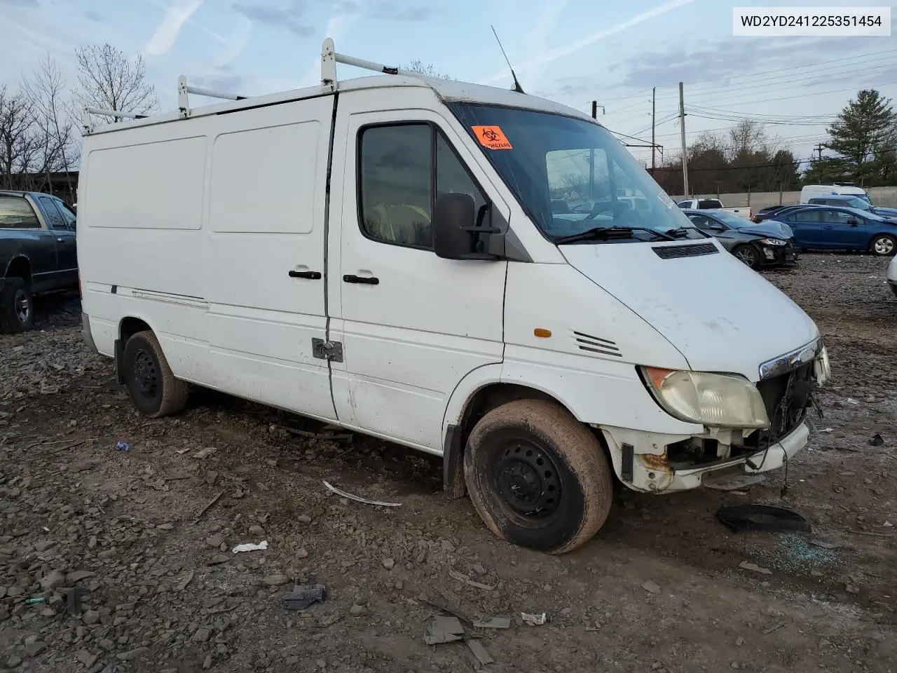 2002 Freightliner Sprinter 2500 VIN: WD2YD241225351454 Lot: 48512065