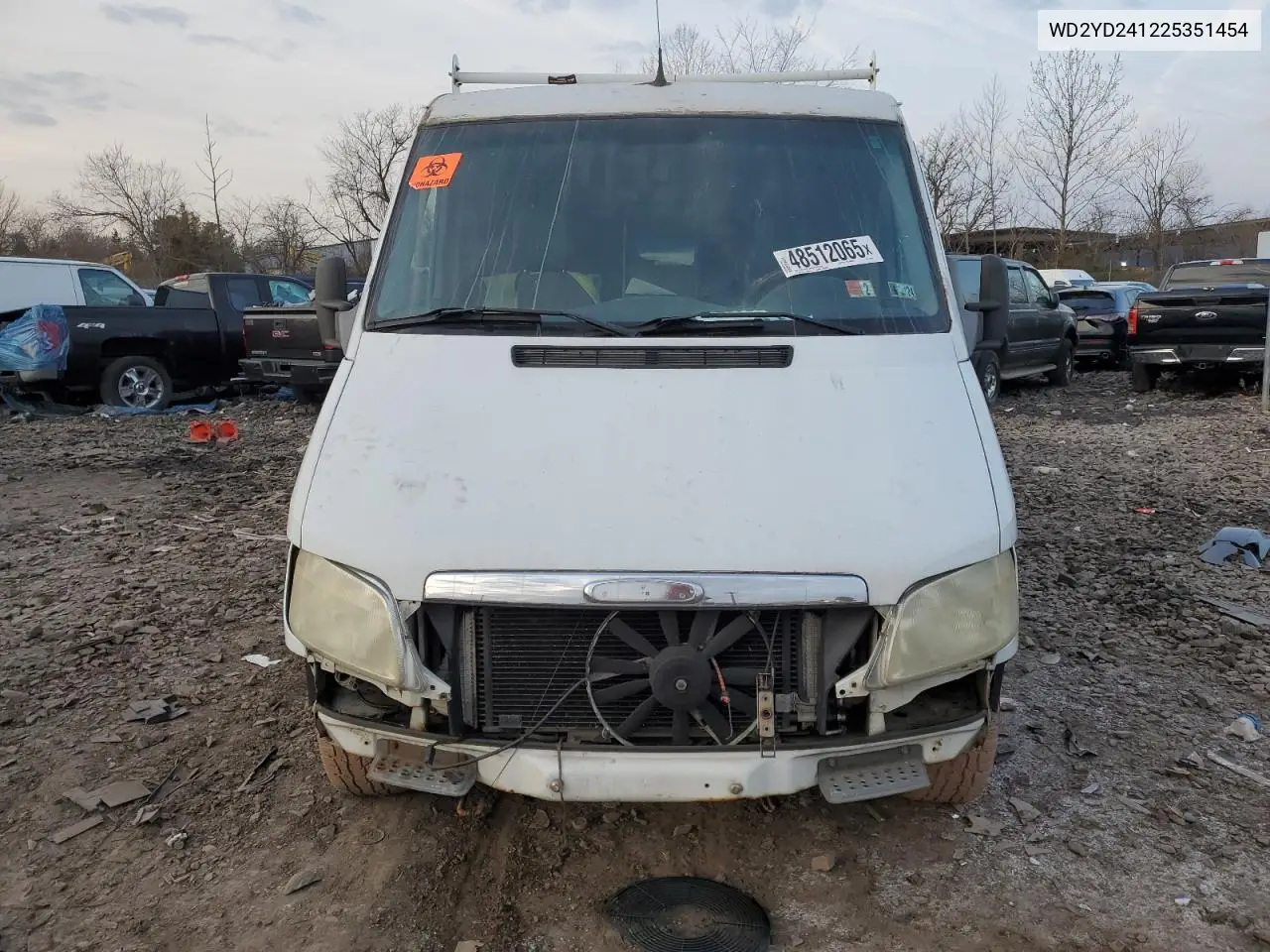 2002 Freightliner Sprinter 2500 VIN: WD2YD241225351454 Lot: 48512065