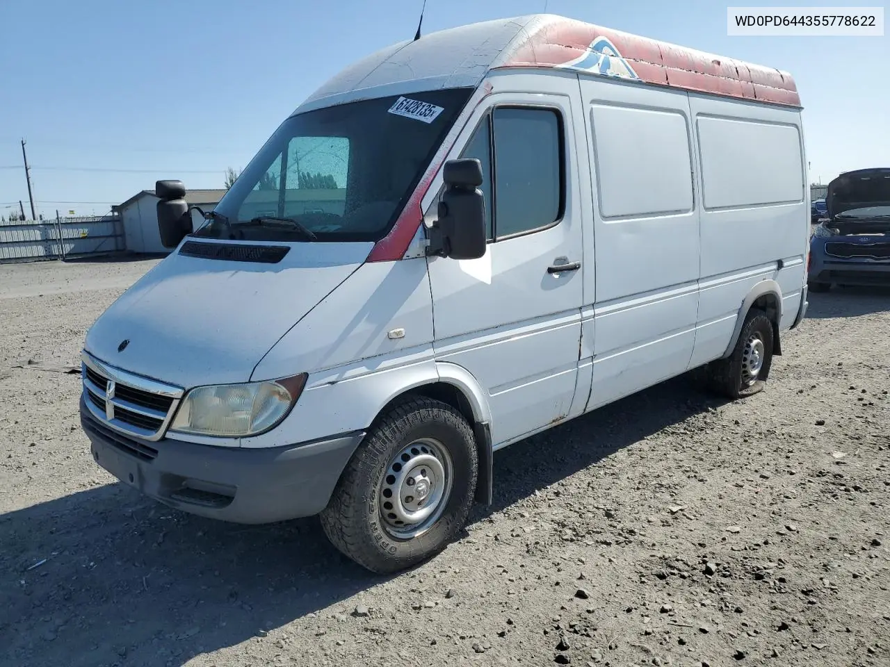 2005 Dodge Sprinter 2500 VIN: WD0PD644355778622 Lot: 61428135