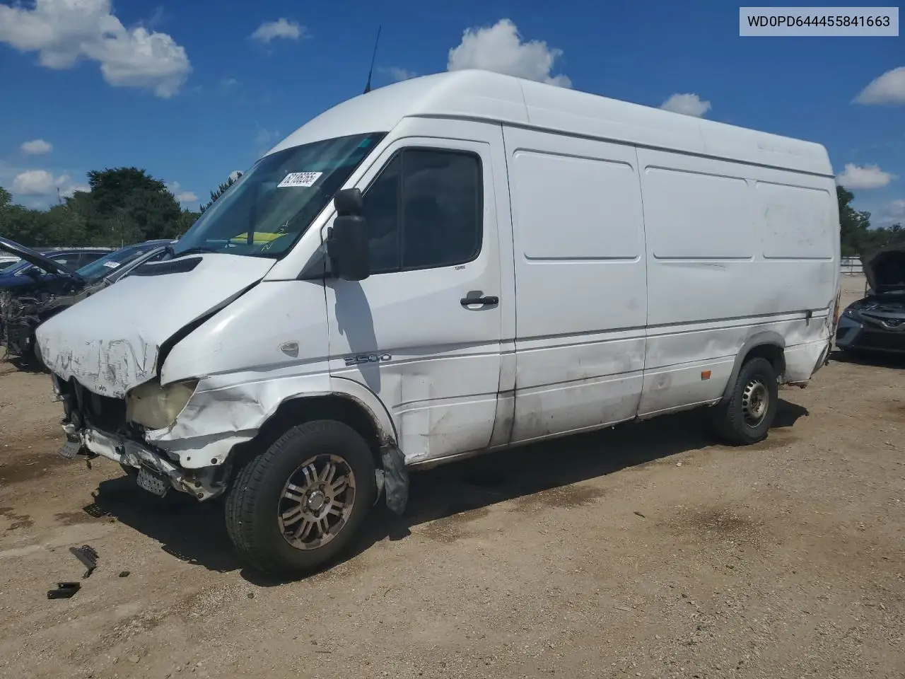 2005 Dodge Sprinter 2500 VIN: WD0PD644455841663 Lot: 62186265