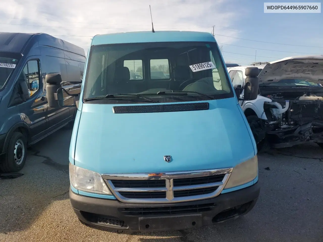 2006 Dodge Sprinter 2500 VIN: WD0PD644965907660 Lot: 51899125