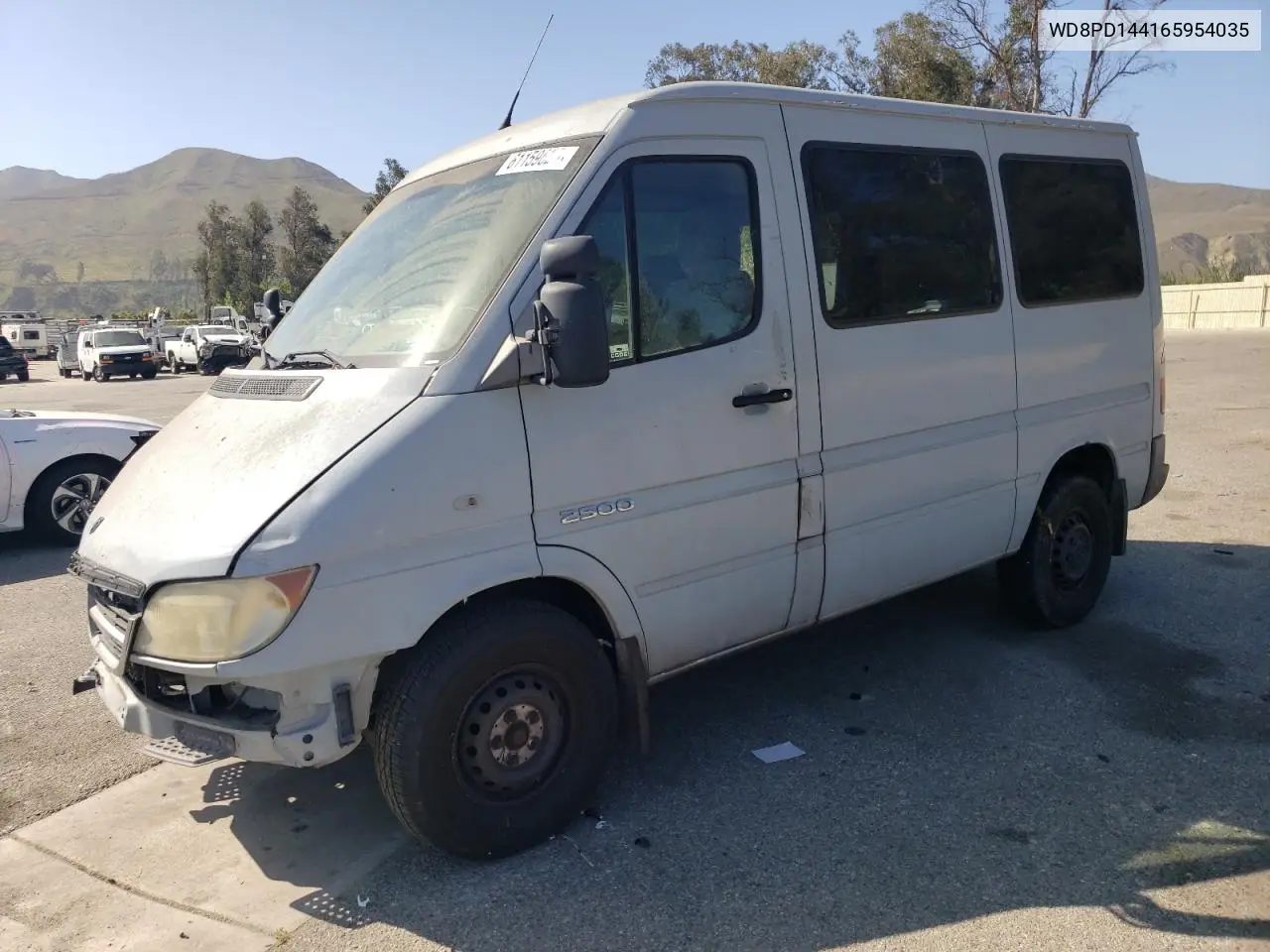 2006 Dodge Sprinter 2500 VIN: WD8PD144165954035 Lot: 61159625