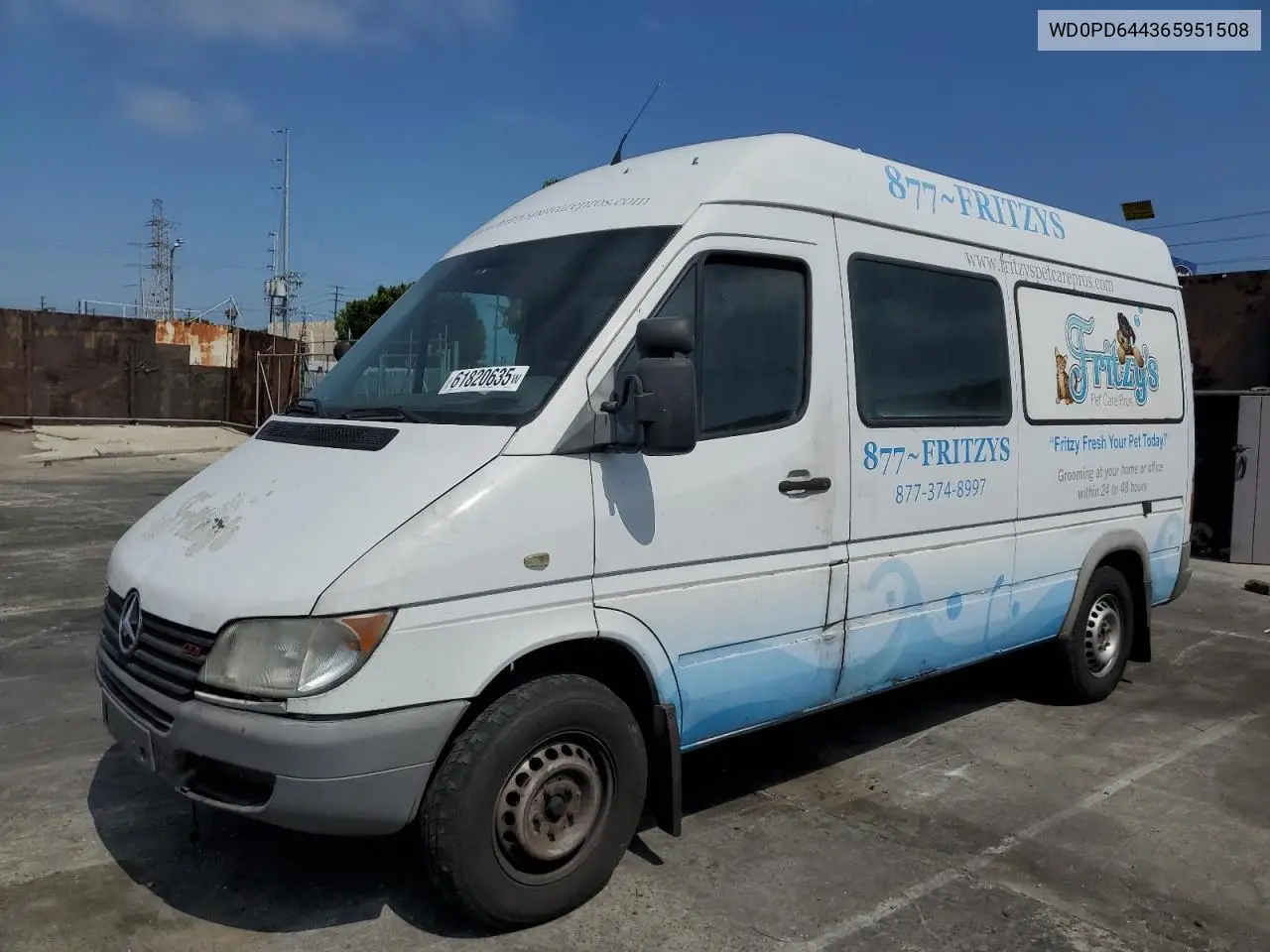 2006 Dodge Sprinter 2500 VIN: WD0PD644365951508 Lot: 61820635