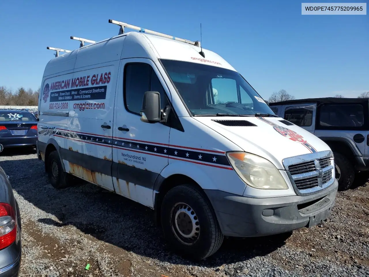 2007 Dodge Sprinter 2500 VIN: WD0PE745775209965 Lot: 49438335