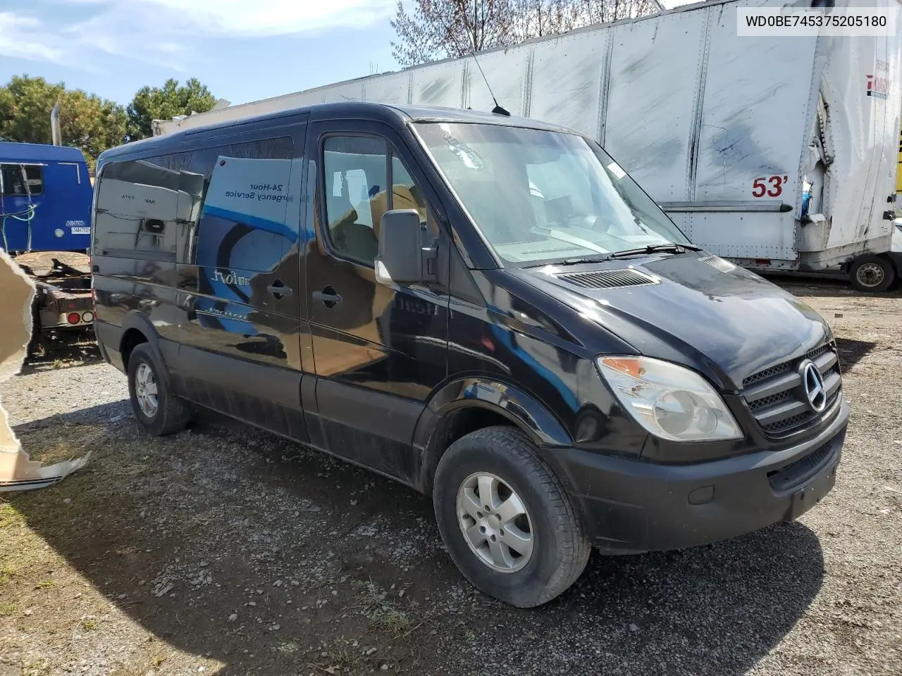 2007 Dodge Sprinter 2500 VIN: WD0BE745375205180 Lot: 54389065