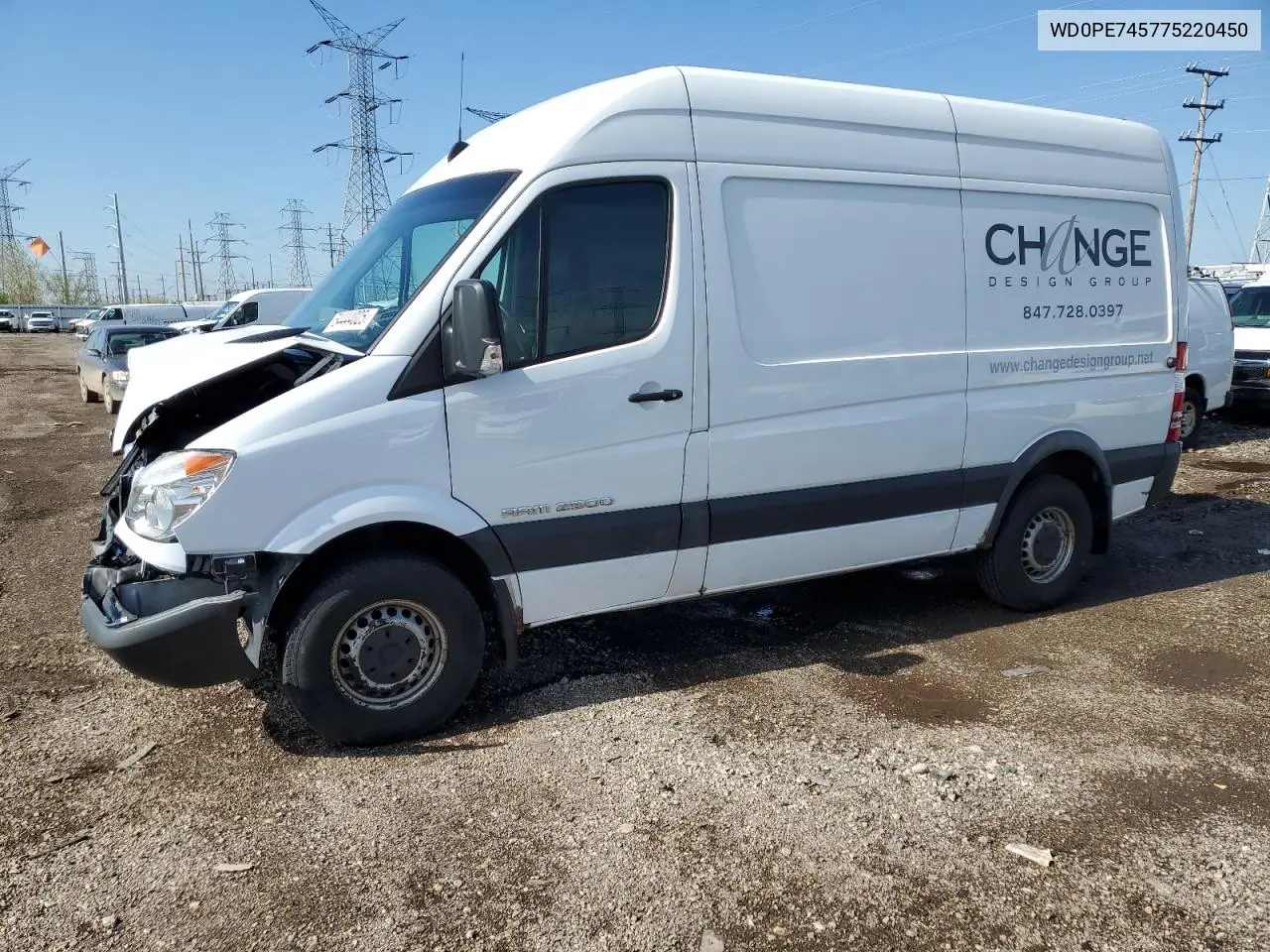 2007 Dodge Sprinter 2500 VIN: WD0PE745775220450 Lot: 54444025