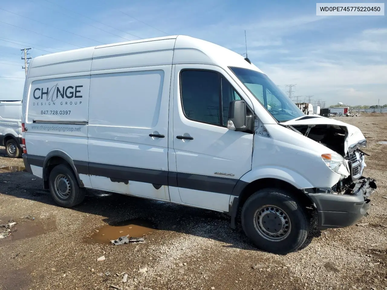 2007 Dodge Sprinter 2500 VIN: WD0PE745775220450 Lot: 54444025