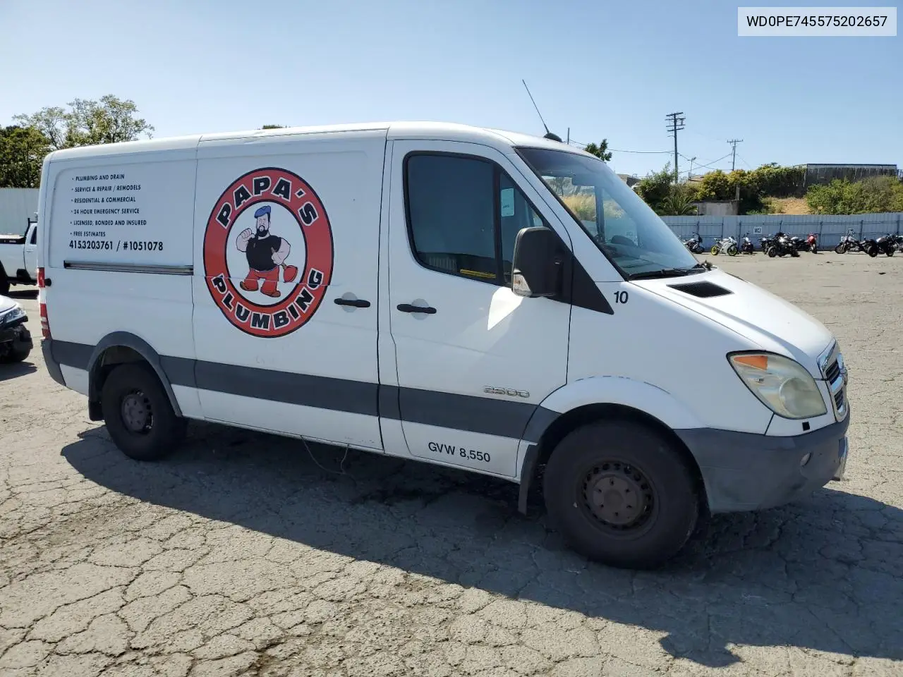 2007 Dodge Sprinter 2500 VIN: WD0PE745575202657 Lot: 61429915