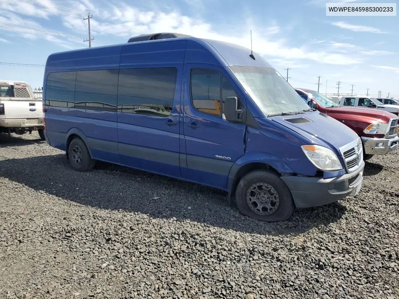 2008 Dodge Sprinter 2500 VIN: WDWPE845985300233 Lot: 59191785