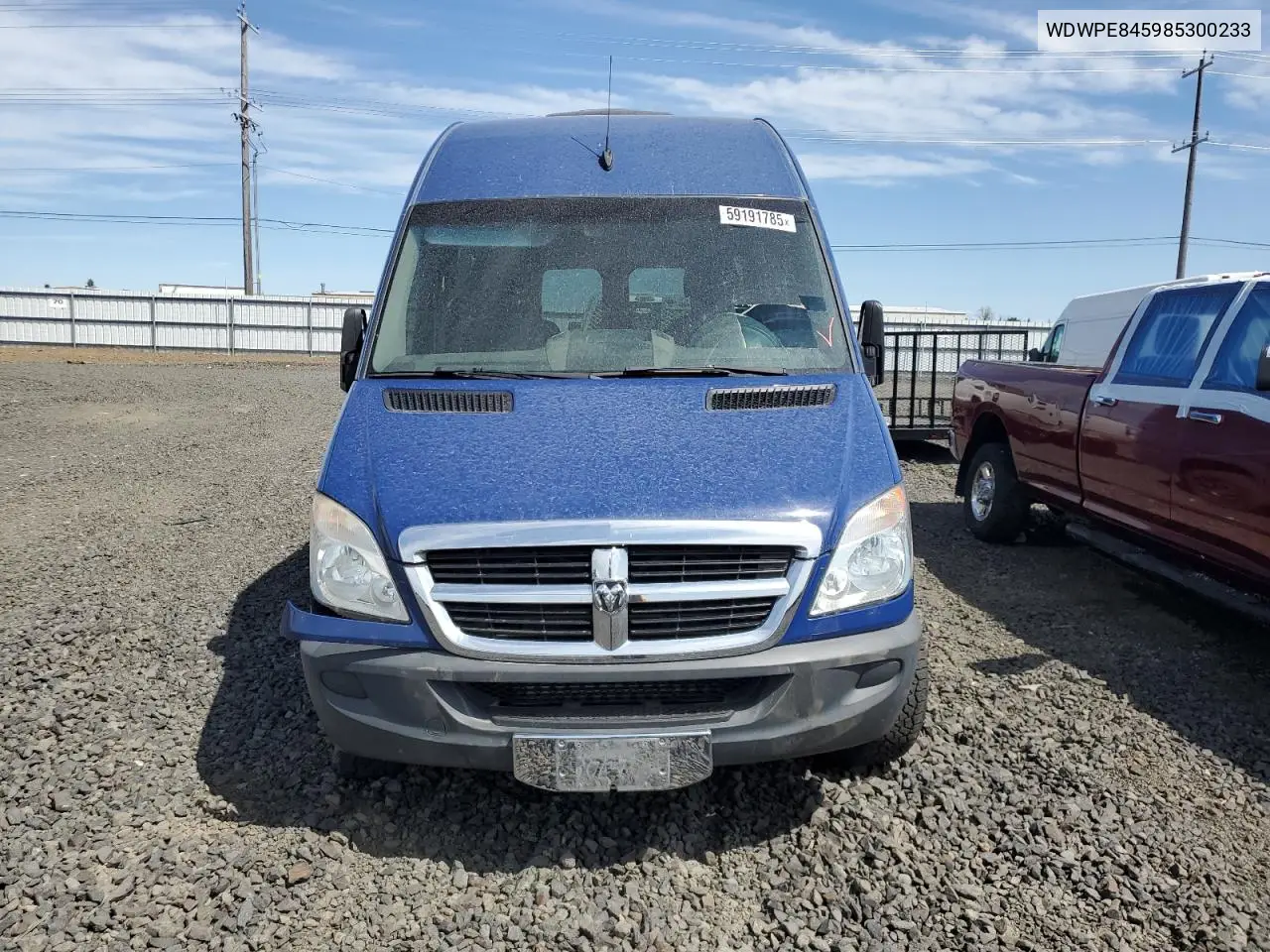 2008 Dodge Sprinter 2500 VIN: WDWPE845985300233 Lot: 59191785