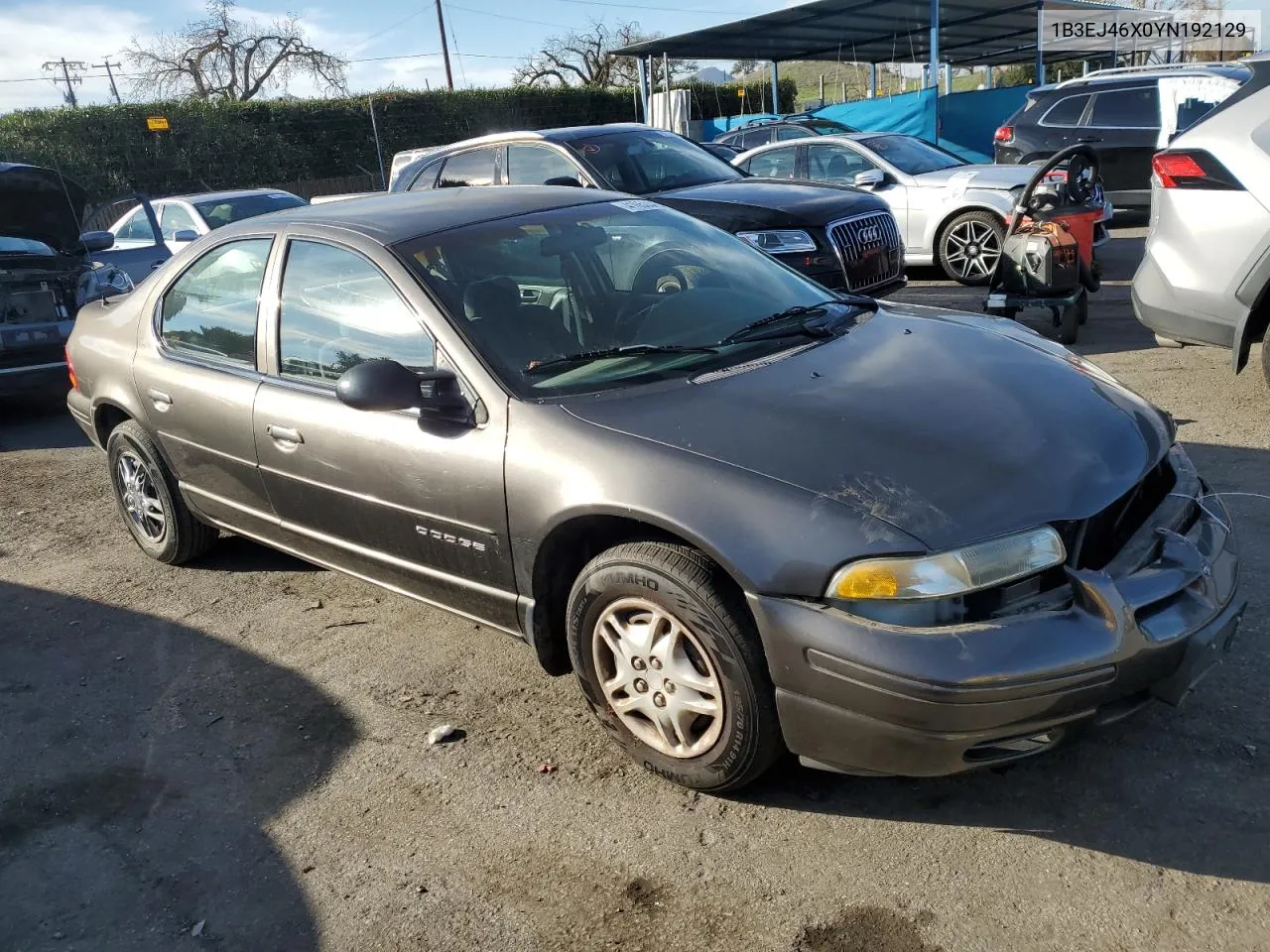 2000 Dodge Stratus Se VIN: 1B3EJ46X0YN192129 Lot: 41653325