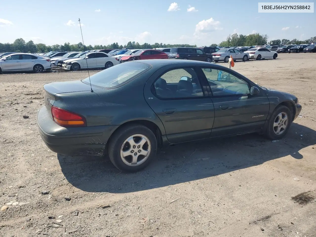 2000 Dodge Stratus Es VIN: 1B3EJ56H2YN258842 Lot: 63436695