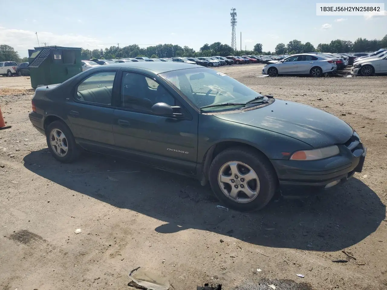 2000 Dodge Stratus Es VIN: 1B3EJ56H2YN258842 Lot: 63436695