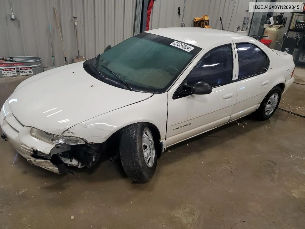 2000 Dodge Stratus Se VIN: 1B3EJ46X8YN289045 Lot: 83559854