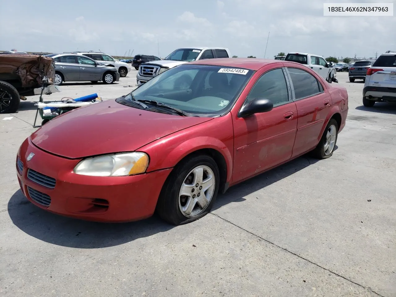 2002 Dodge Stratus Se Plus VIN: 1B3EL46X62N347963 Lot: 65300593