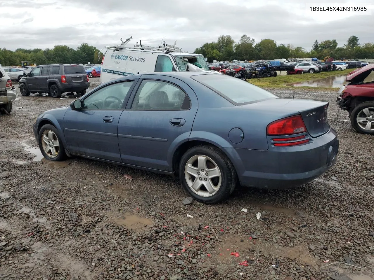 2002 Dodge Stratus Se Plus VIN: 1B3EL46X42N316985 Lot: 72784704