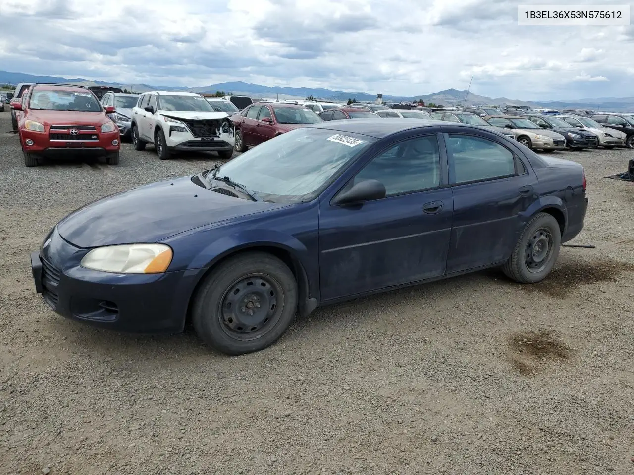 2003 Dodge Stratus Se VIN: 1B3EL36X53N575612 Lot: 58922435