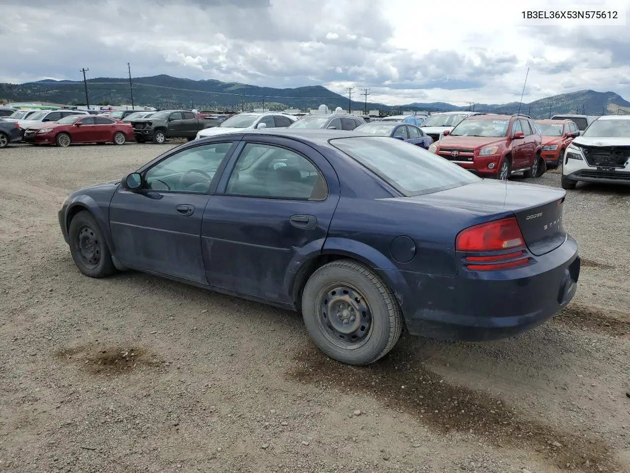 2003 Dodge Stratus Se VIN: 1B3EL36X53N575612 Lot: 58922435