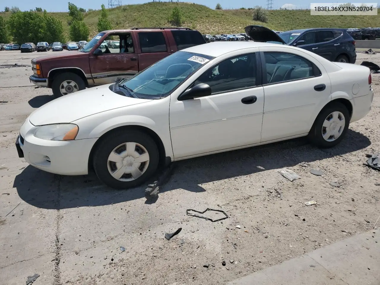2003 Dodge Stratus Se VIN: 1B3EL36XX3N520704 Lot: 61857735