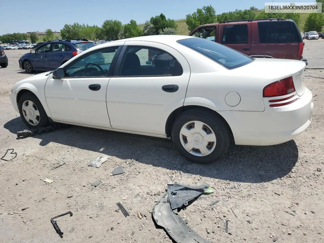 2003 Dodge Stratus Se VIN: 1B3EL36XX3N520704 Lot: 61857735