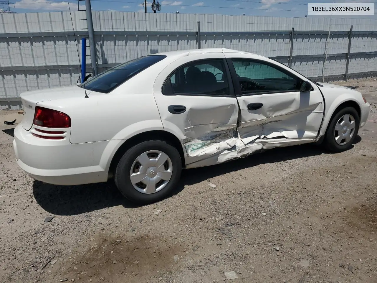 2003 Dodge Stratus Se VIN: 1B3EL36XX3N520704 Lot: 61857735