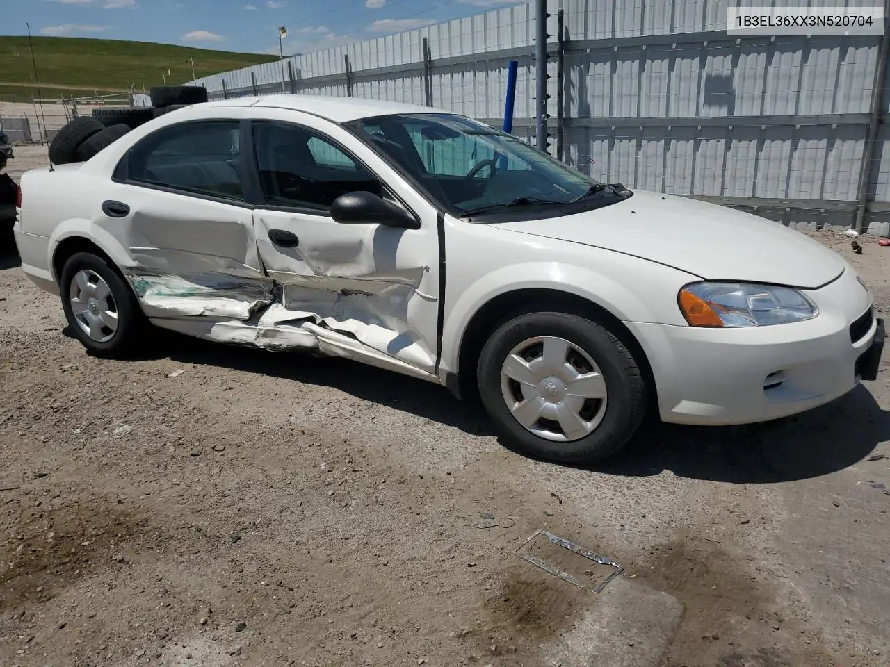 2003 Dodge Stratus Se VIN: 1B3EL36XX3N520704 Lot: 61857735