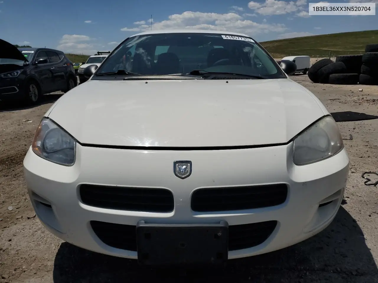 2003 Dodge Stratus Se VIN: 1B3EL36XX3N520704 Lot: 61857735