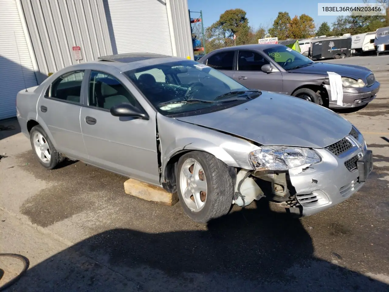 2004 Dodge Stratus Se VIN: 1B3EL36R64N203456 Lot: 54924755