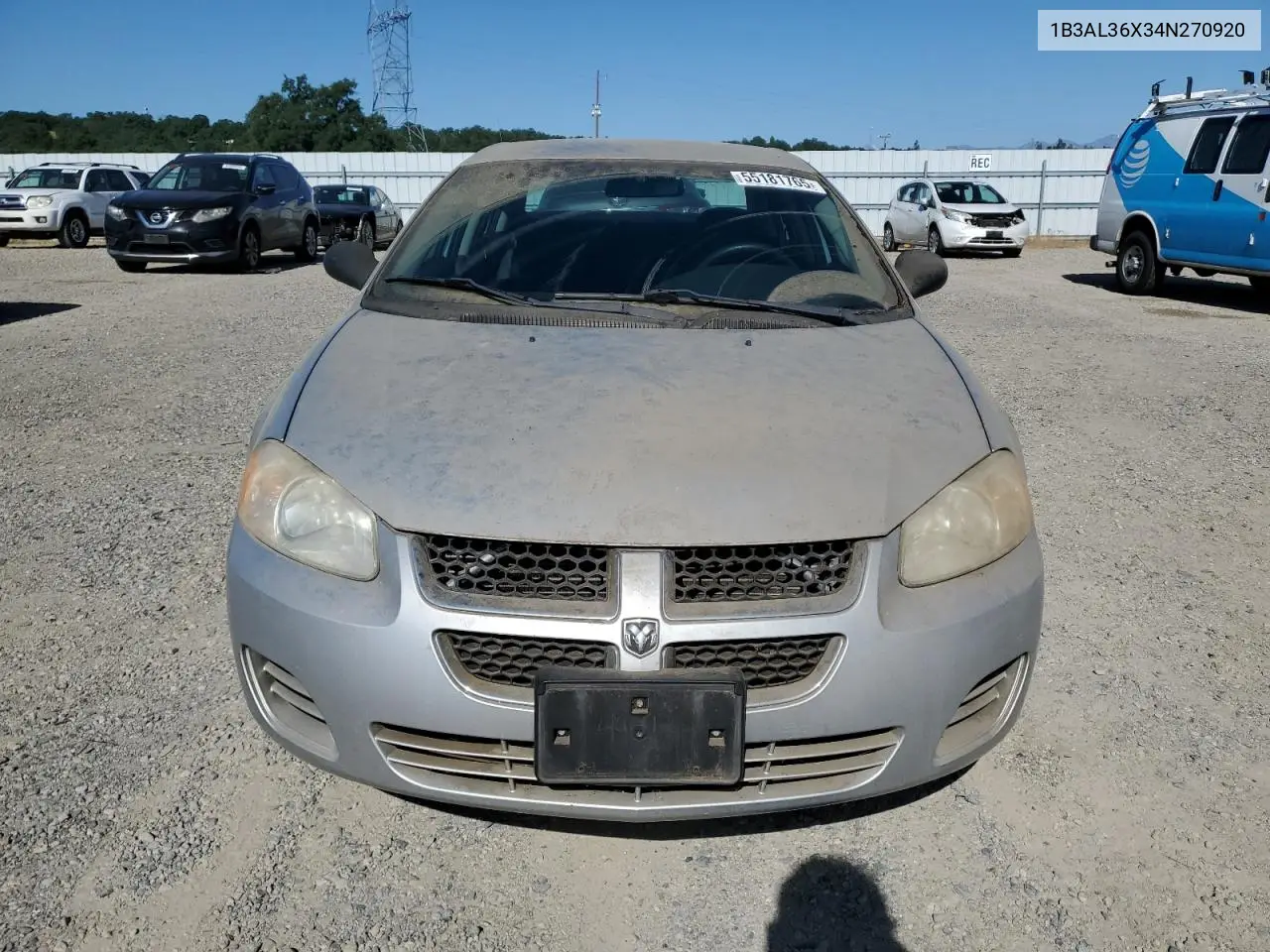 2004 Dodge Stratus Se VIN: 1B3AL36X34N270920 Lot: 55181765