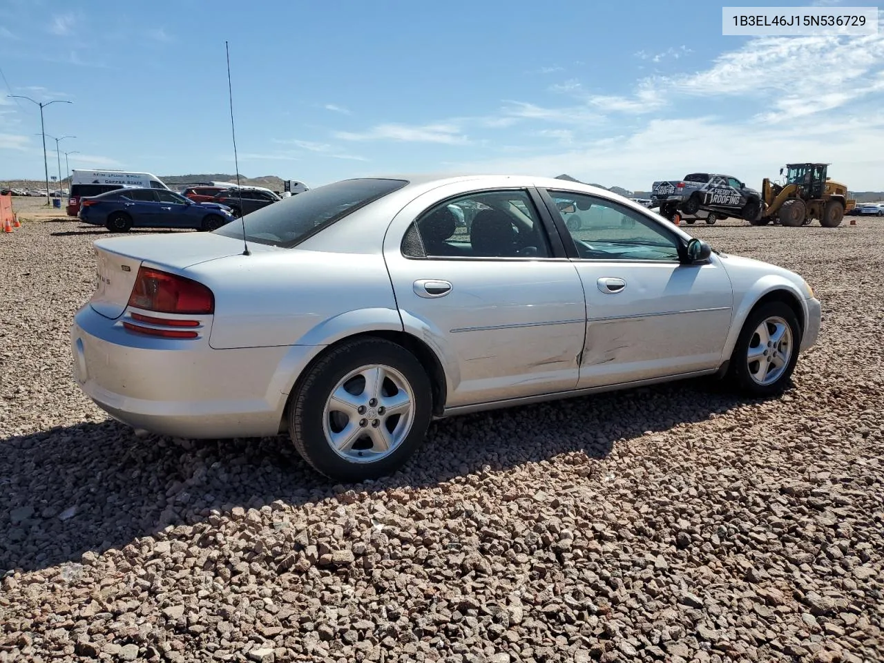 2005 Dodge Stratus Sxt VIN: 1B3EL46J15N536729 Lot: 44367324