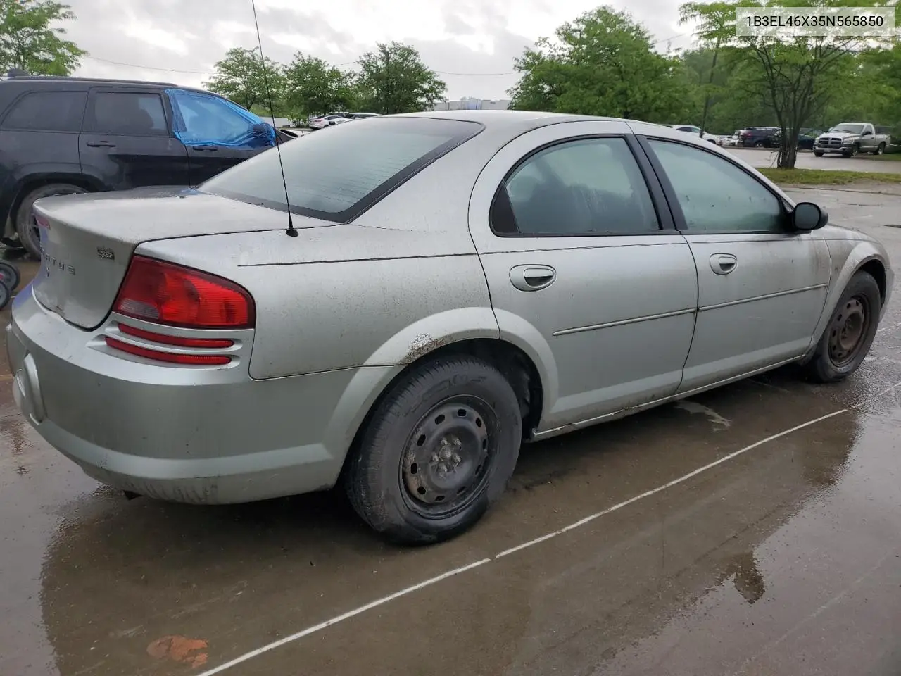 2005 Dodge Stratus Sxt VIN: 1B3EL46X35N565850 Lot: 55703375