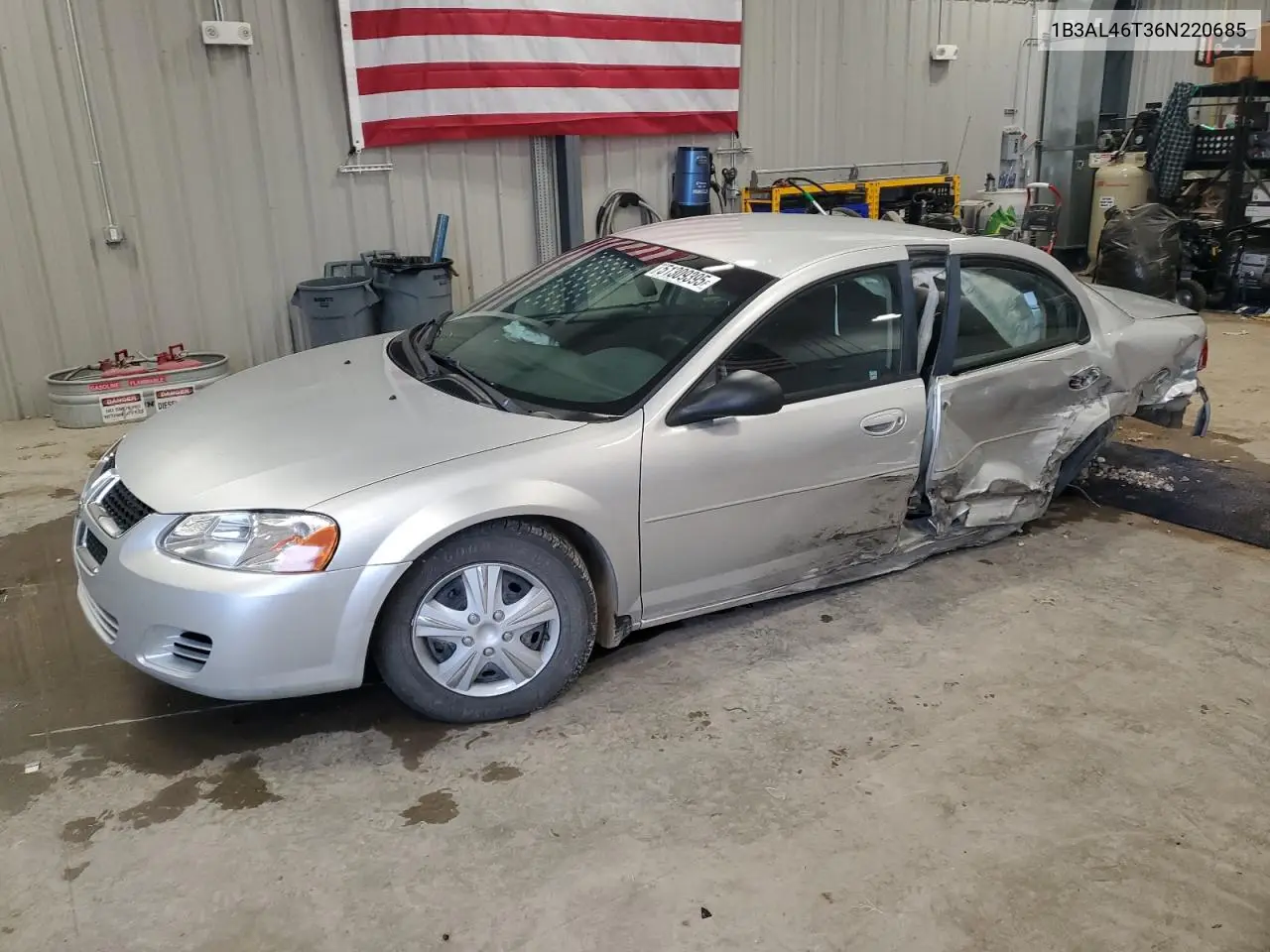 2006 Dodge Stratus Sxt VIN: 1B3AL46T36N220685 Lot: 51309395