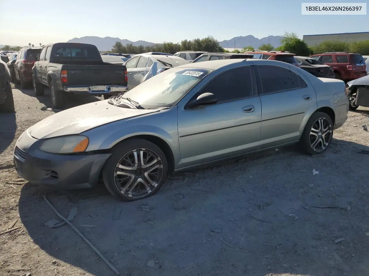 2006 Dodge Stratus Sxt VIN: 1B3EL46X26N266397 Lot: 55432615