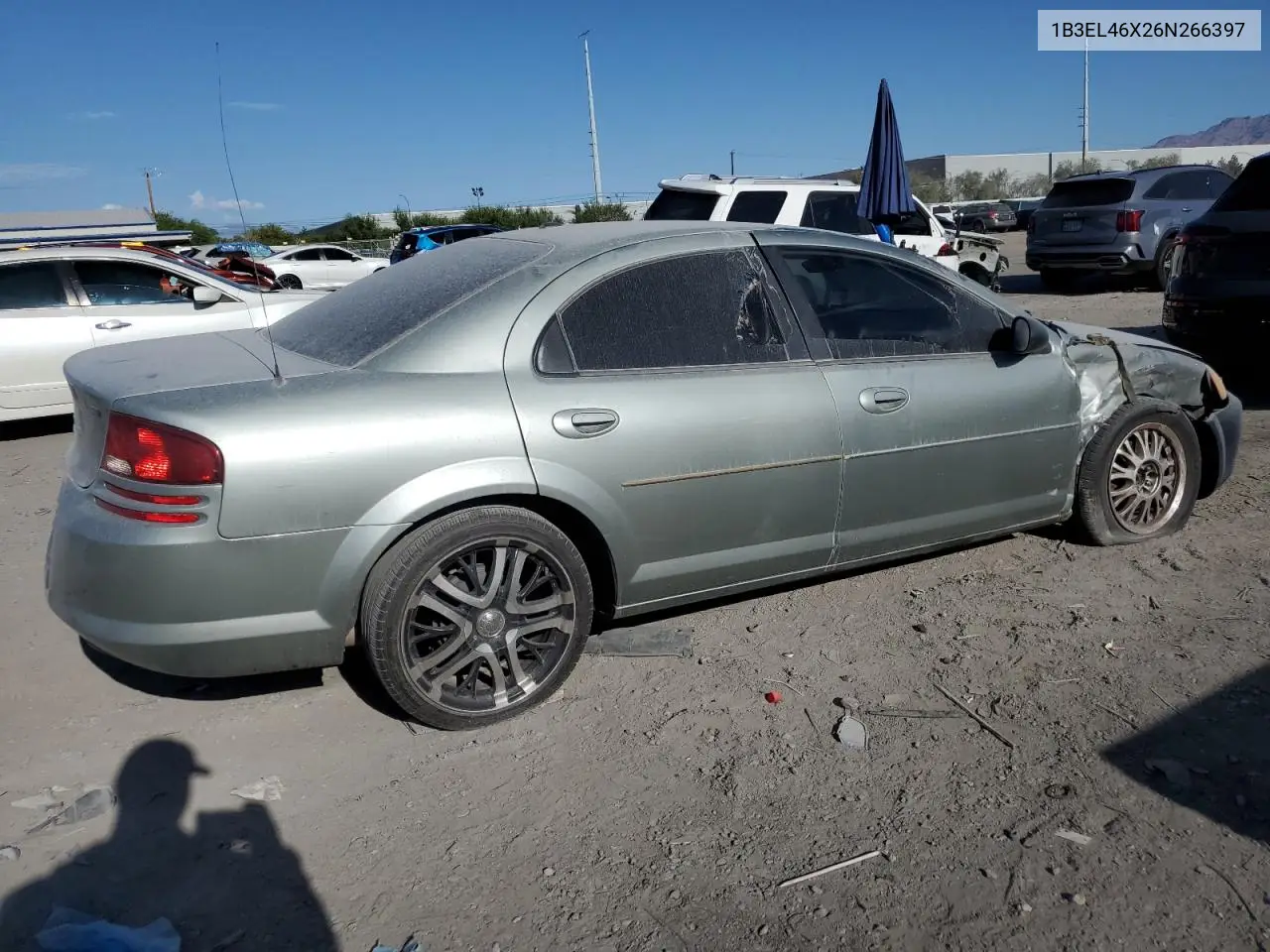 2006 Dodge Stratus Sxt VIN: 1B3EL46X26N266397 Lot: 55432615