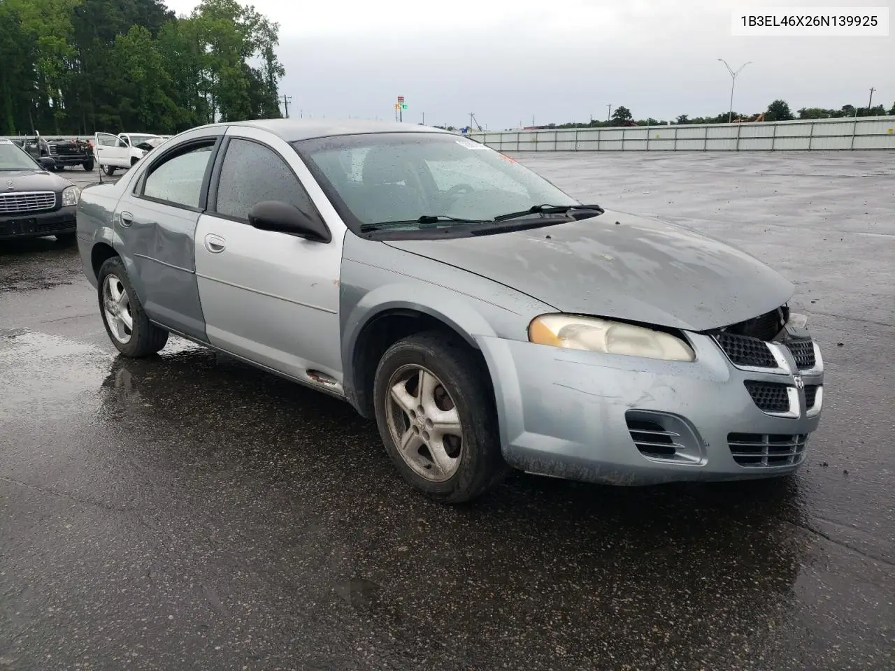 2006 Dodge Stratus Sxt VIN: 1B3EL46X26N139925 Lot: 55661045