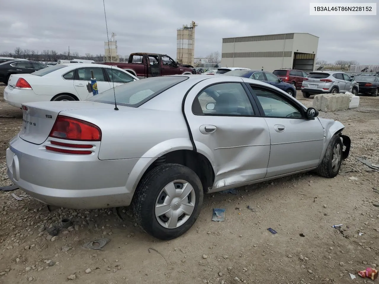 2006 Dodge Stratus Sxt VIN: 1B3AL46T86N228152 Lot: 85317444
