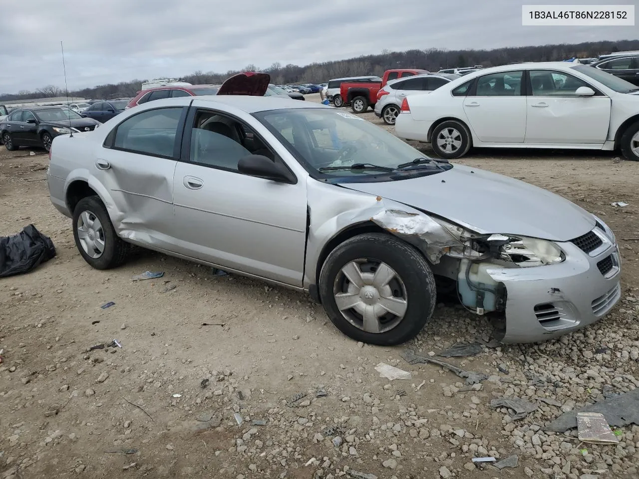 2006 Dodge Stratus Sxt VIN: 1B3AL46T86N228152 Lot: 85317444