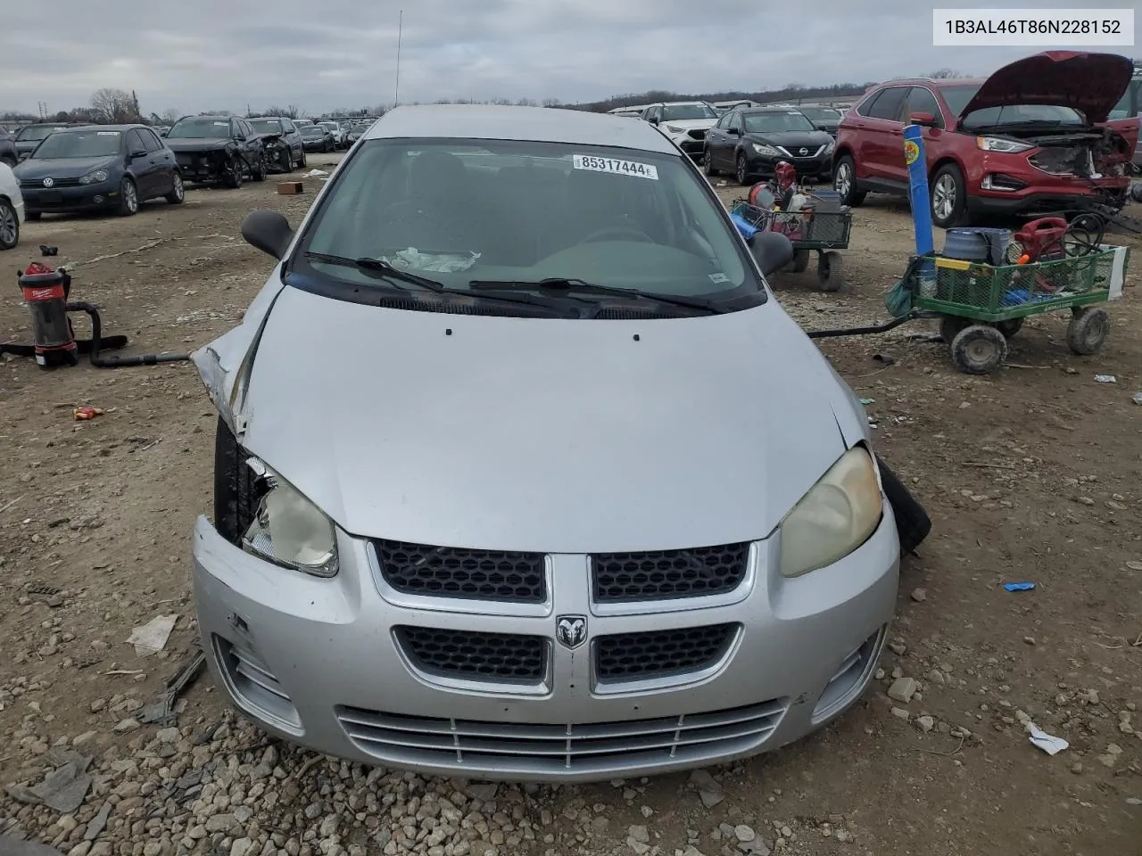 2006 Dodge Stratus Sxt VIN: 1B3AL46T86N228152 Lot: 85317444