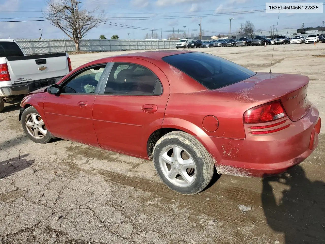 2006 Dodge Stratus Sxt VIN: 1B3EL46R46N122836 Lot: 86185854