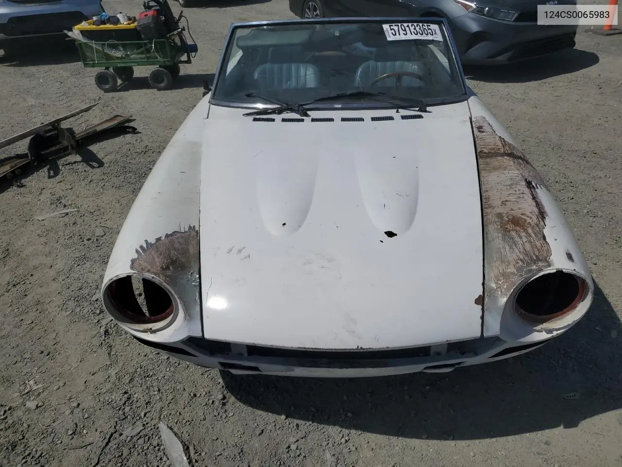 1973 Fiat 124 Spider VIN: 124CS0065983 Lot: 57913365