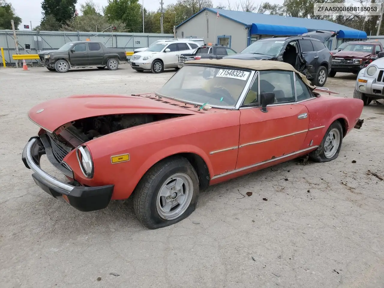 1981 Fiat 124 Spider VIN: ZFAAS00B6B8185053 Lot: 47400124