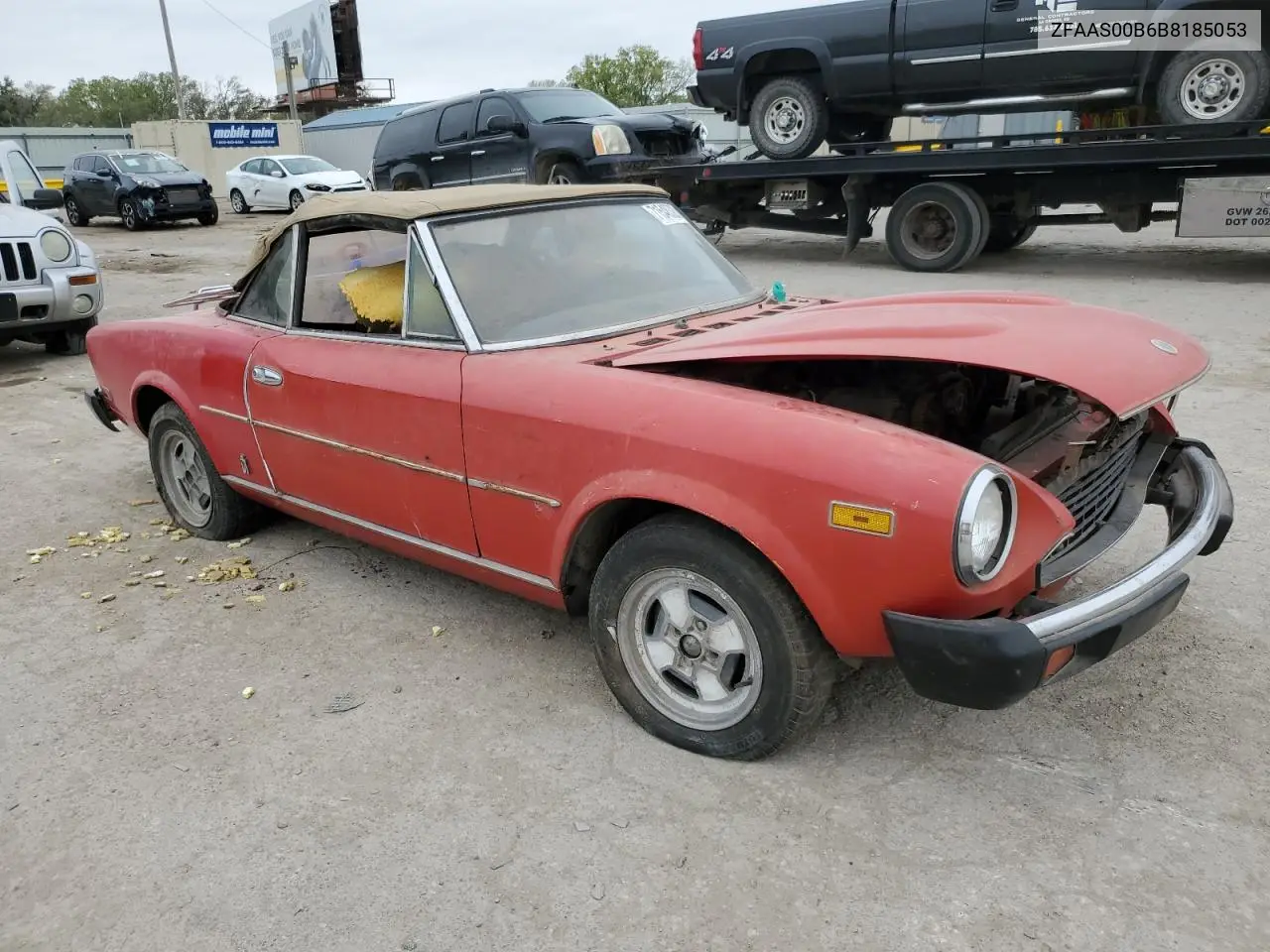 1981 Fiat 124 Spider VIN: ZFAAS00B6B8185053 Lot: 47400124