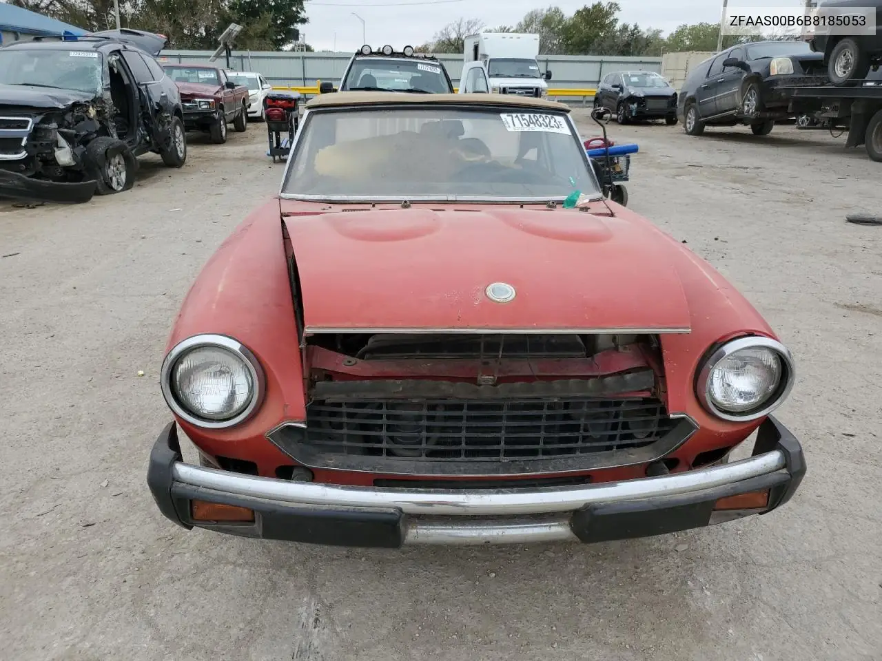 1981 Fiat 124 Spider VIN: ZFAAS00B6B8185053 Lot: 47400124