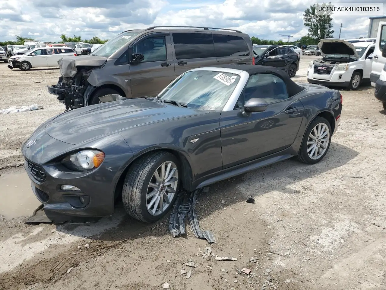2017 Fiat 124 Spider Classica VIN: JC1NFAEK4H0103516 Lot: 57253905