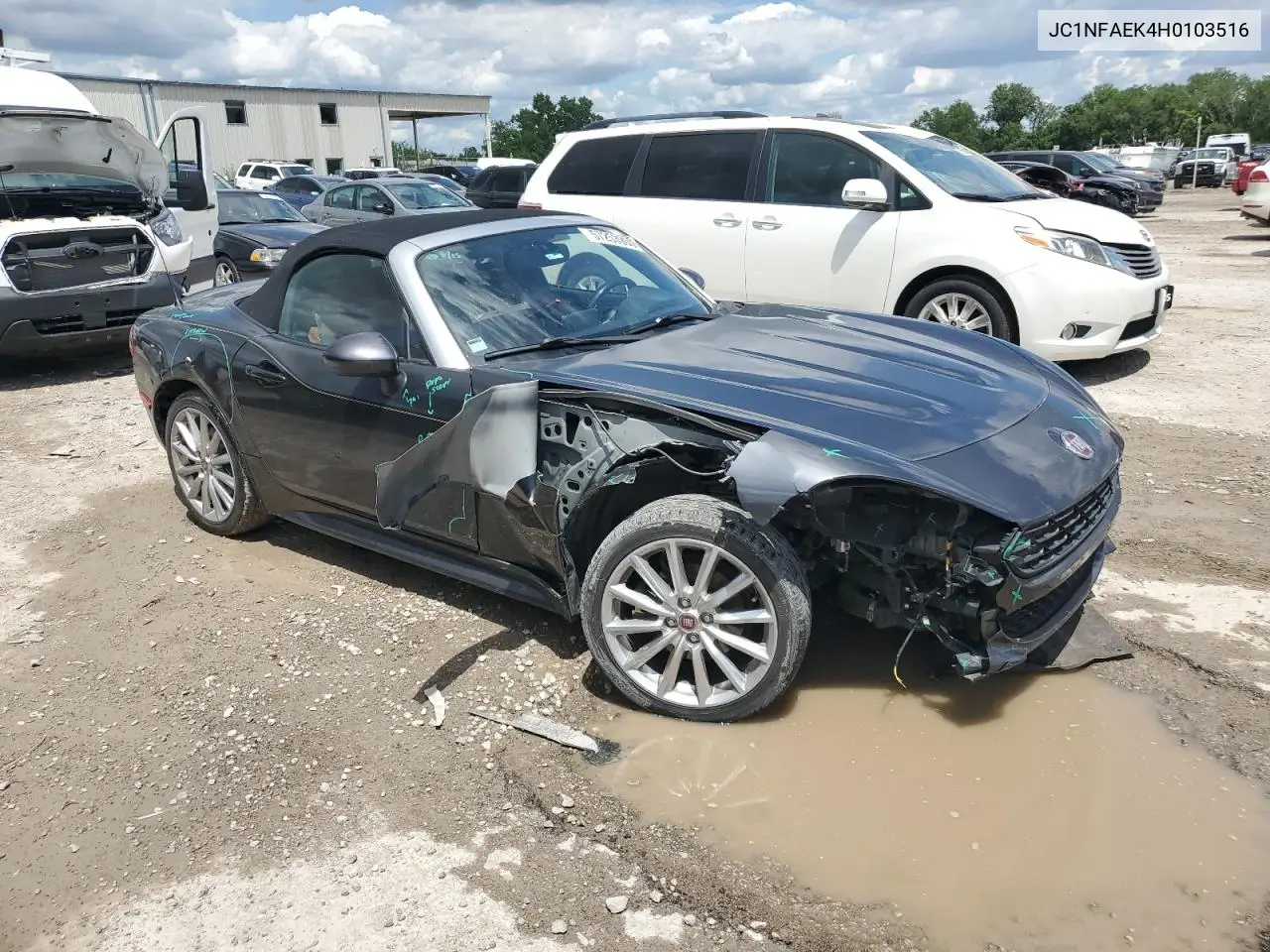 2017 Fiat 124 Spider Classica VIN: JC1NFAEK4H0103516 Lot: 57253905