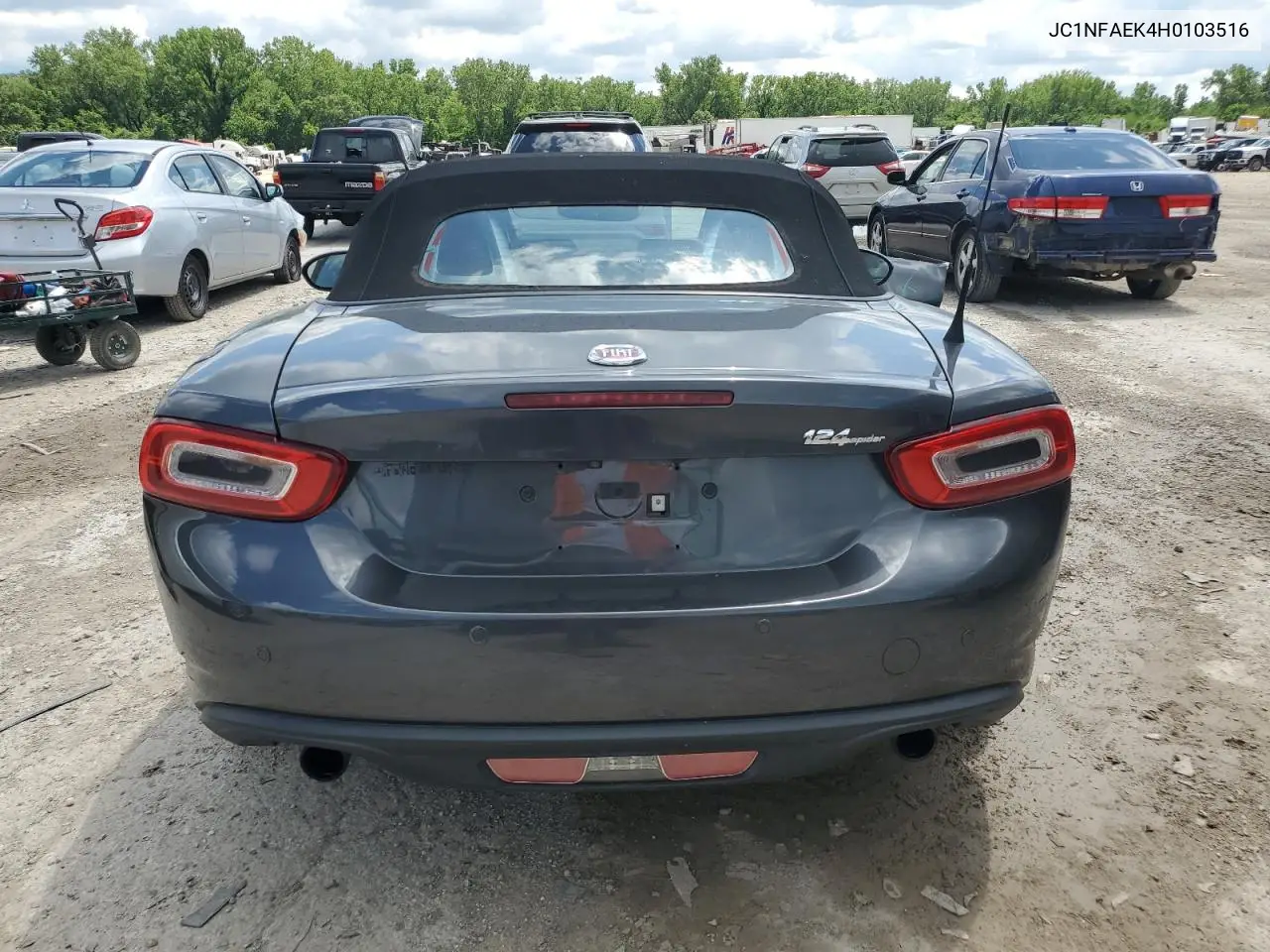 2017 Fiat 124 Spider Classica VIN: JC1NFAEK4H0103516 Lot: 57253905