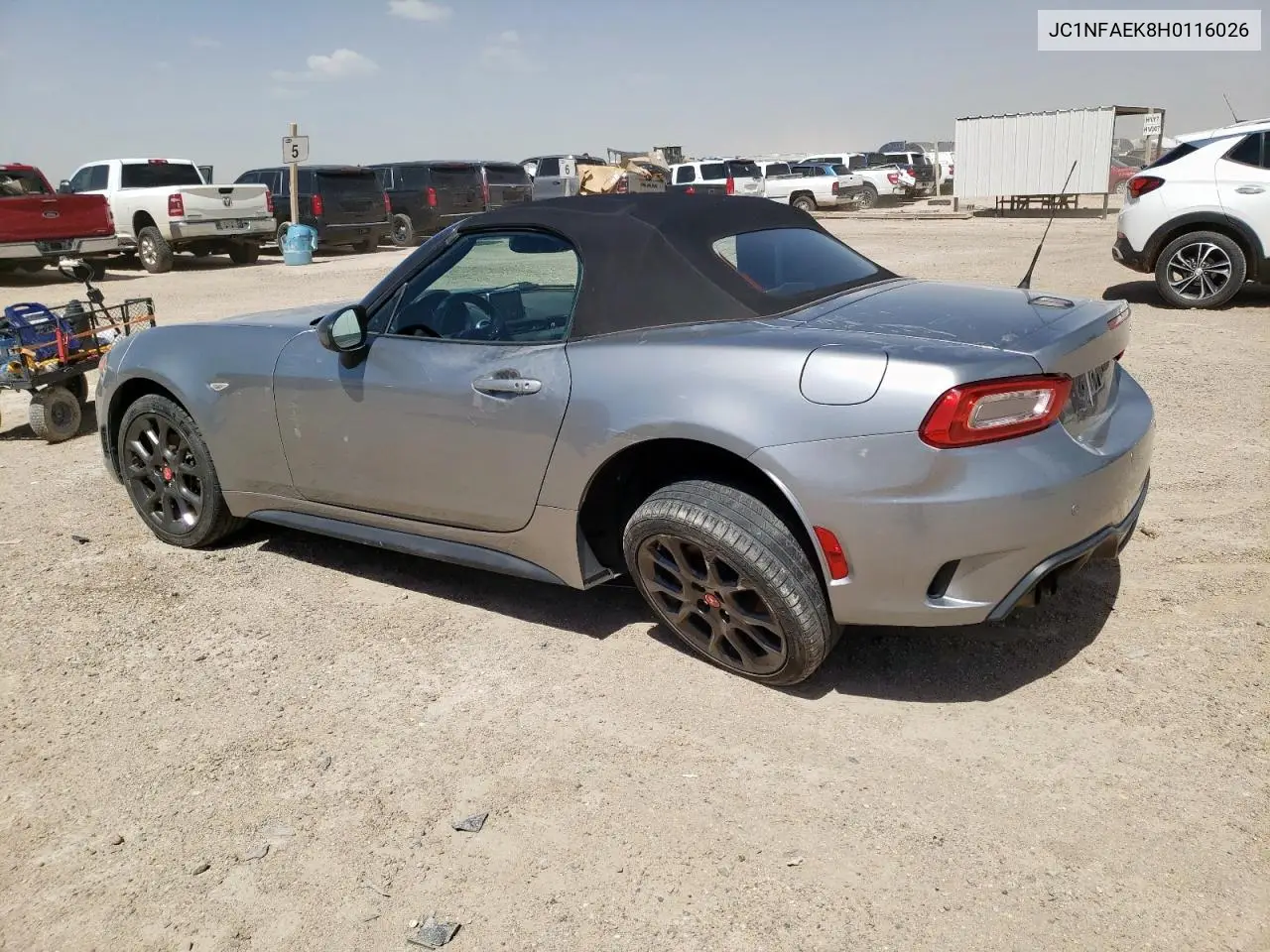 2017 Fiat 124 Spider Classica VIN: JC1NFAEK8H0116026 Lot: 57340845