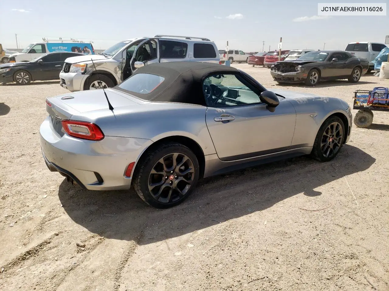 2017 Fiat 124 Spider Classica VIN: JC1NFAEK8H0116026 Lot: 57340845
